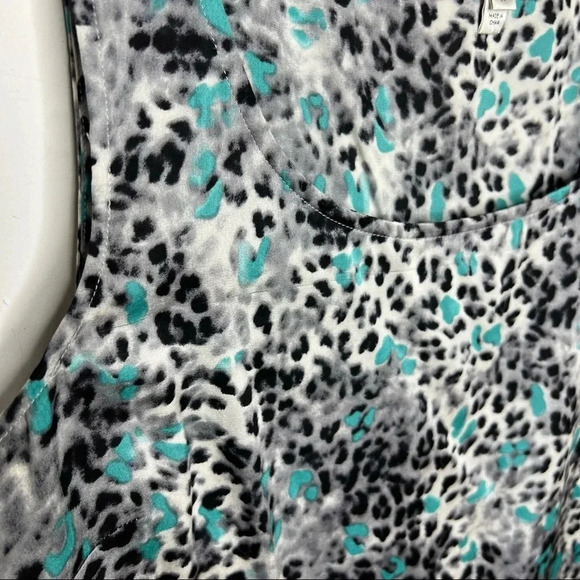 ST. JOHN Silk Leopard Cheetah Animal Print Sleeveless Camisole Tank Top - Picture 7 of 10